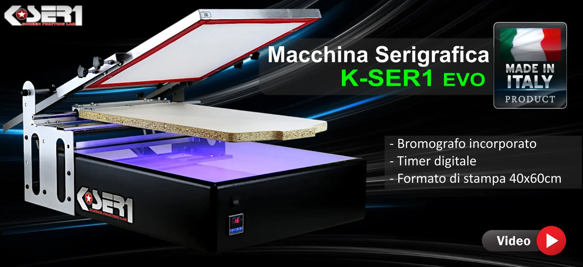 Macchina serigrafica K-SER1 Evo