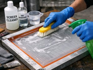 Come pulire correttamente la tela per serigrafia