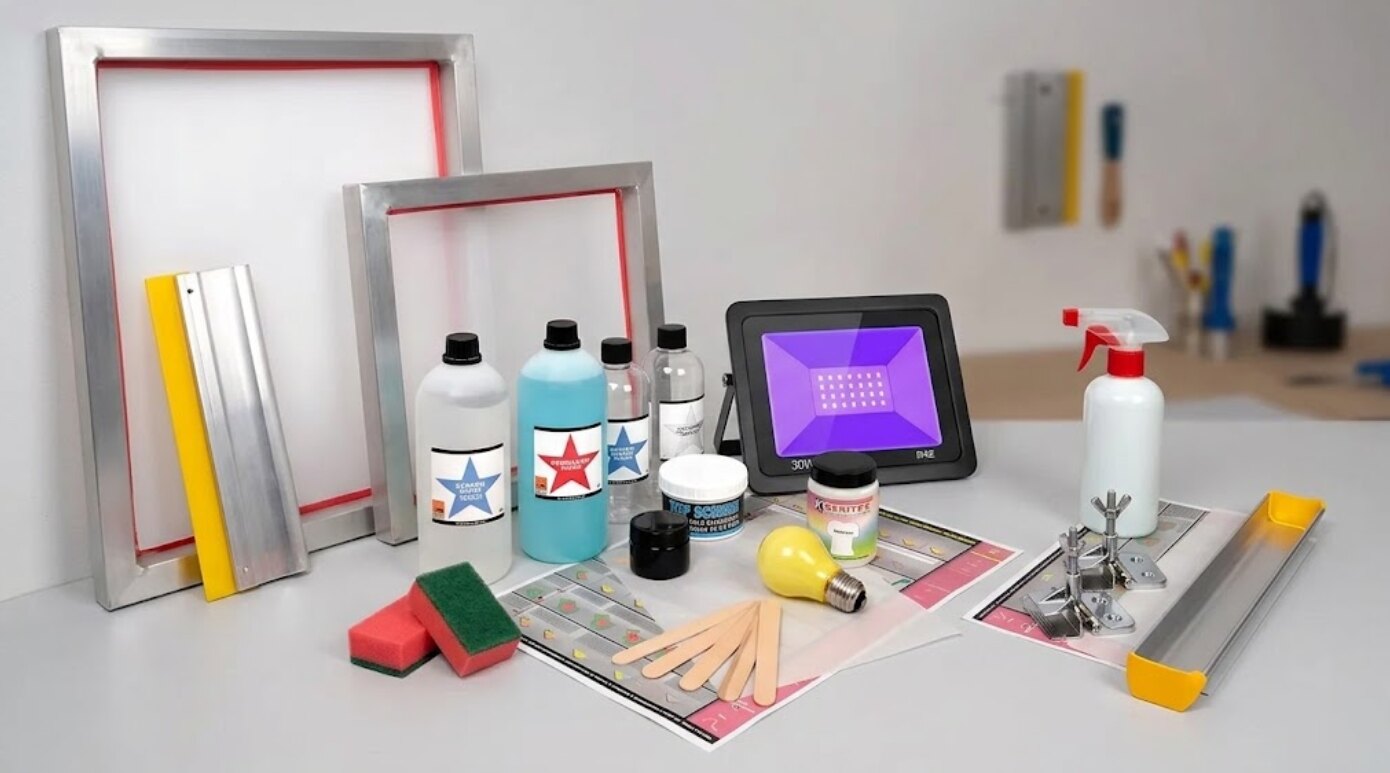 Kit de sérigraphie pour débutants avec t-shirts